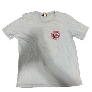Santa Cruz Skateboards Sky Blue Short Sleeve Tee